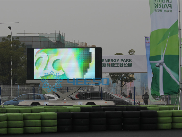 Shanghai new energy event-LED Display Van and trailer