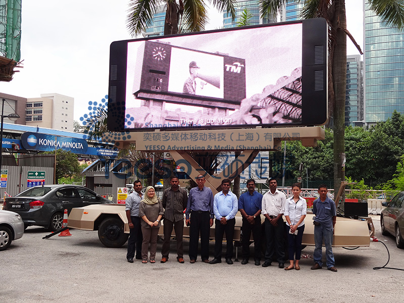 Malaysia LED Advertising Trailer for live broadcast