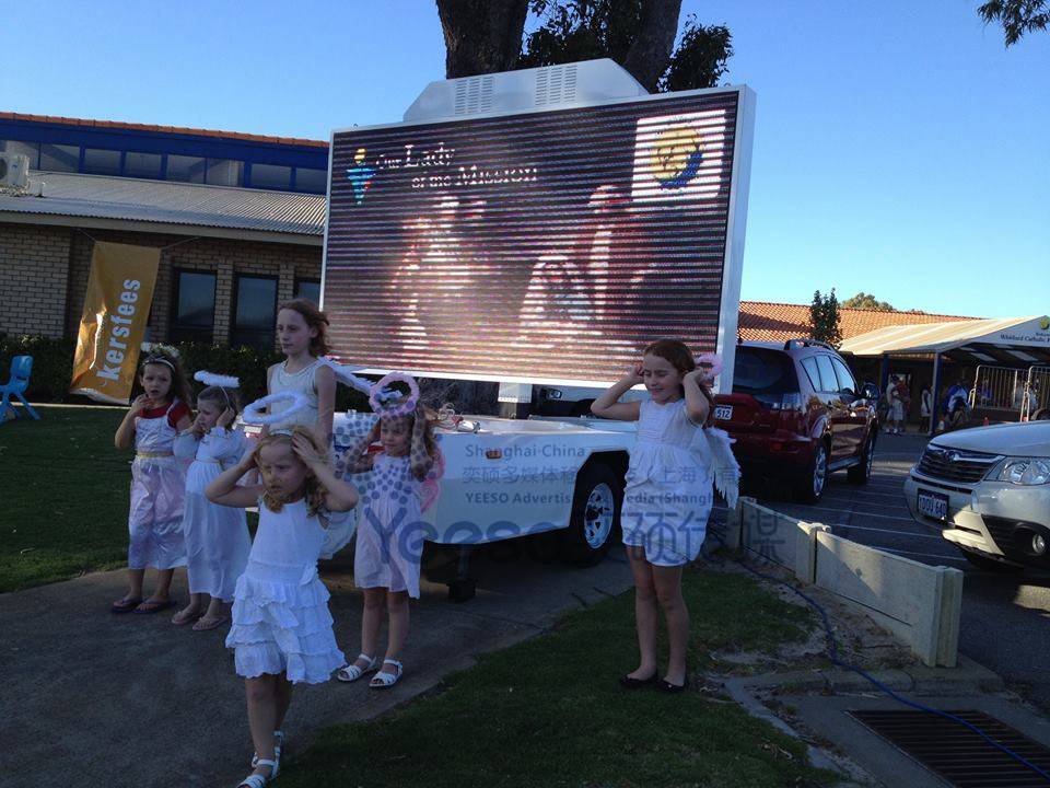 Perth Christmas celebration events-LED Screen Trailer