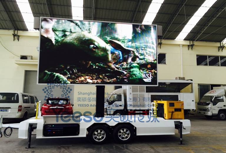 Mobile LED Advertising Trailer YES-T9N