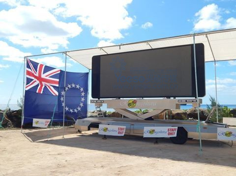 LED Screen Trailer on Cook Islands