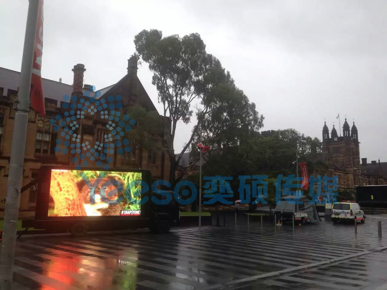 LED Screen Truck in Sydney university