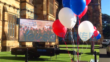 LED Wall trailer in Australia Horse Rising Day