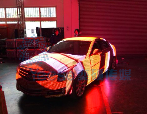 LED surface, LED skin, soft LED for car and sculpture